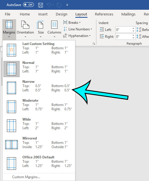 how do you change the margins in powerpoint